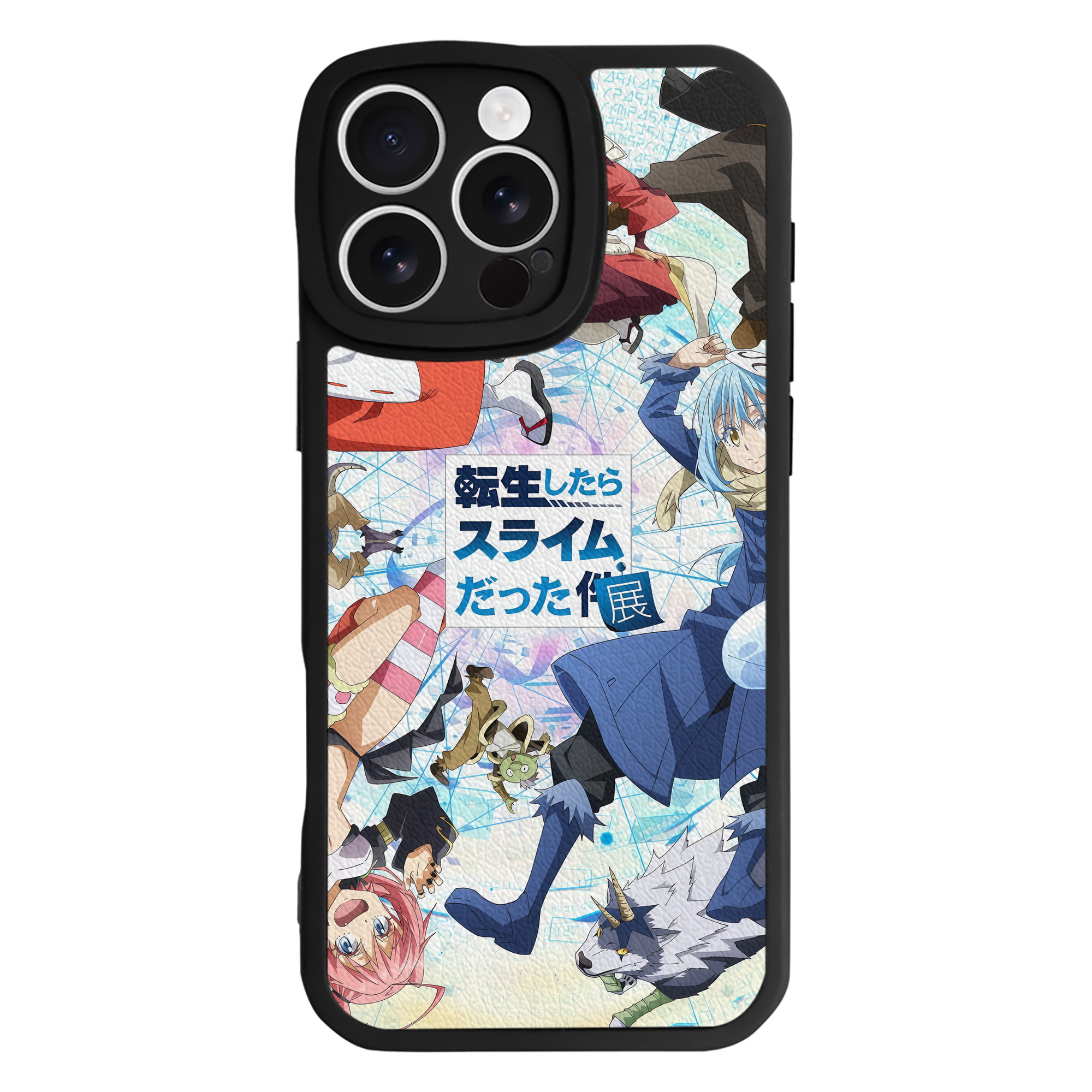 （画像用） 転スラ Regarding Reincarnated to Slime 【iPhone 16シリーズ対応】シリコンスマホケース（レザー調） 材質：シリコン